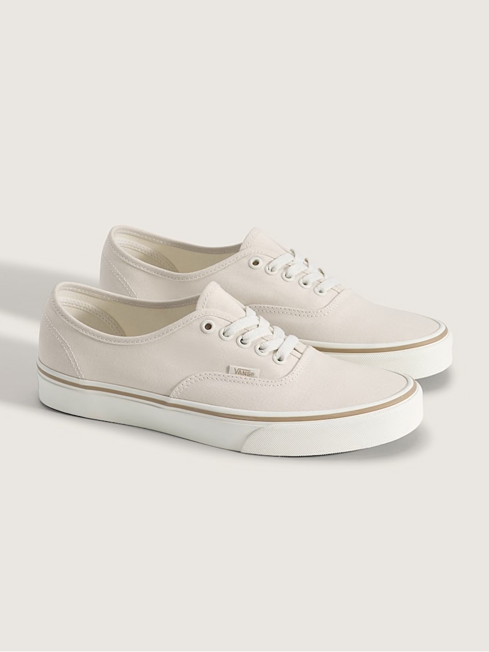Vans Womens Authentic Sneakers in Turtledove/Marshmallow